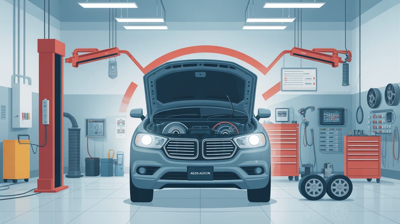 Illustration for Advanced Diagnostics: Decoding Modern Vehicle Data — Auto repair shop